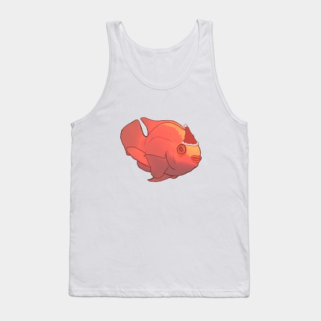 Christmas Blood Parrot Cichlid Tank Top by sheehanstudios